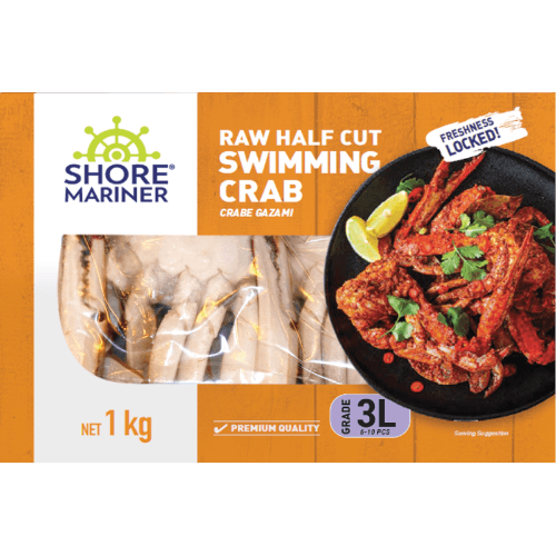Shore Mariner Raw Half Cut Swimmer Crab Grade 3L