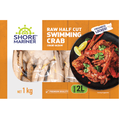 Shore Mariner Raw Half Cut Swimmer Crab Grade 2L