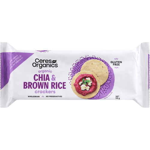 Ceres Organics Organic Chia Brown Rice Crackers