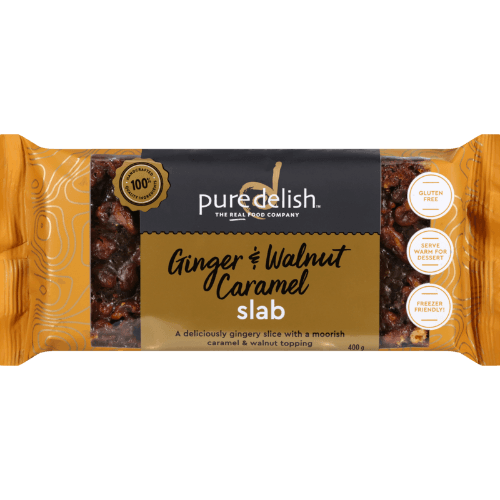 Pure Delish Ginger & Walnut Caramel Slab
