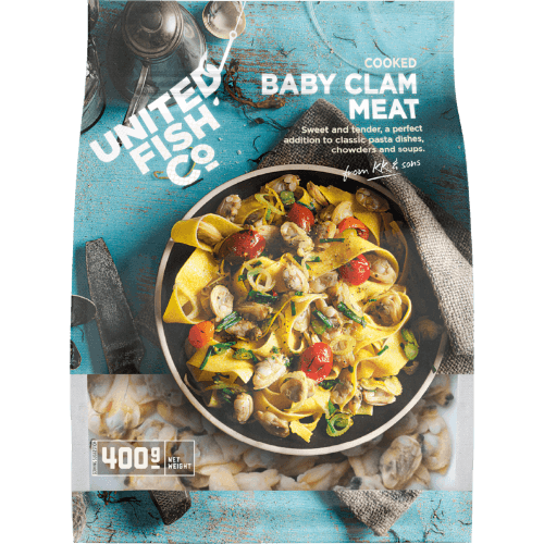 United Fish Co Cooked Baby Clam Meat