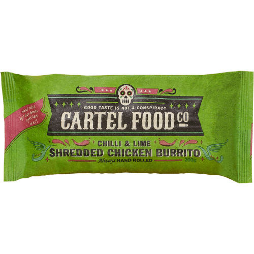 Cartel Food Co Chilli & Lime Shredded Chicken Burrito