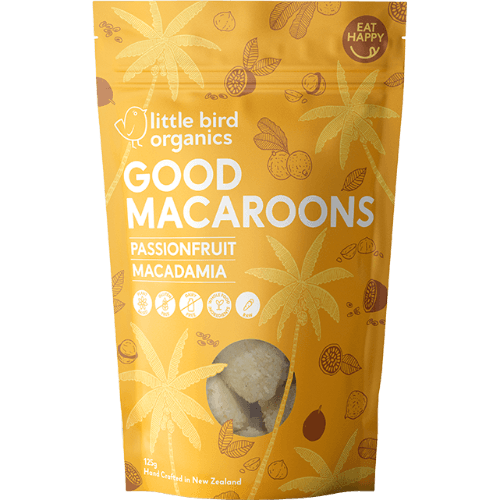 Little Bird Organics Organic Passionfruit Macadamia Good Macaroons