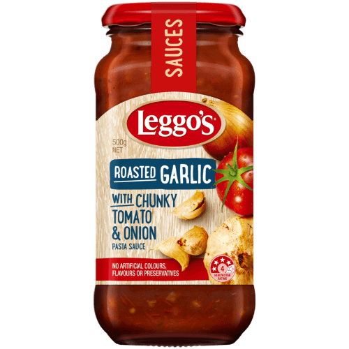 Leggo's Roasted Garlic Chunky Tomato & Onion Pasta Sauce