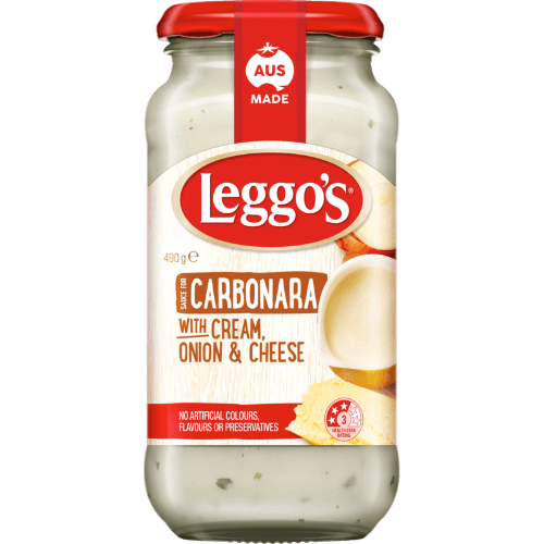 Leggo's Chunky Carbonara With Cream Onion & Cheese Pasta Sauce