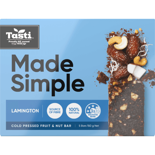 Tasti Made Simple Lamington Wholefood Bars