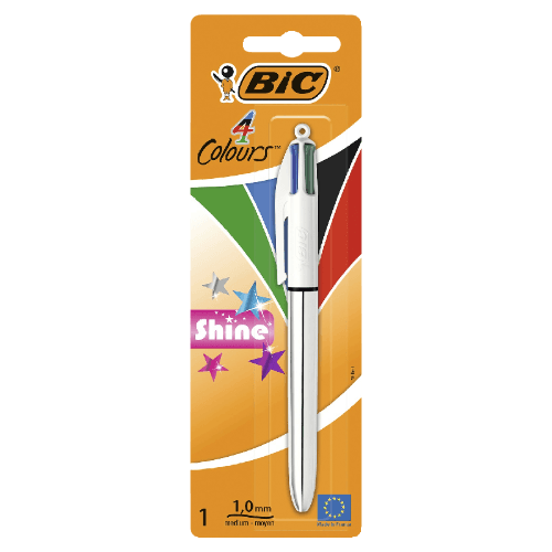 Bic Shine 4 Colour Pen Pouch