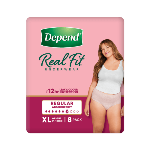 Depend Real Fit Incontinence Underwear Women XLarge