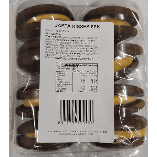 Jon Jon Jaffa Kisses Plain Pack