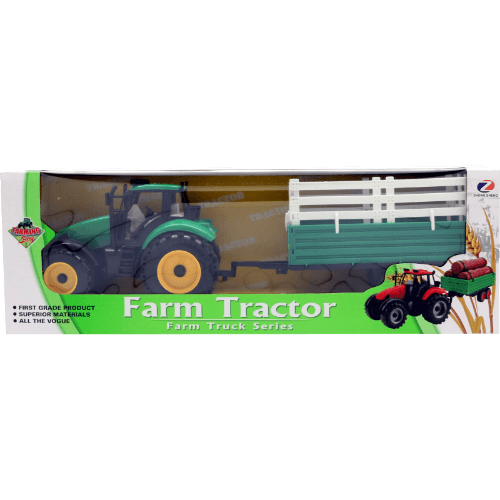 Assorted 4 Piece Farm Tractor Toy