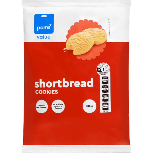 Pams Value Shortbread Cookies