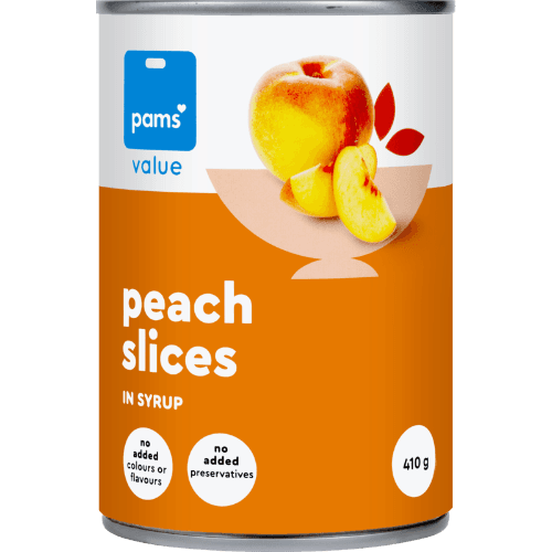 Pams Value Peach Slices In Syrup