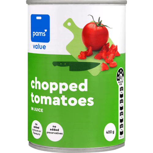 Pams Value Chopped Tomatoes in Juice 400 g
