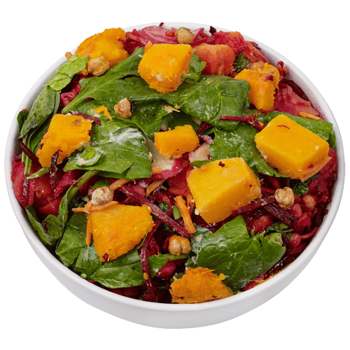 Pumpkin Salad with Hummus