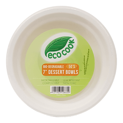 Eco Cook Bio-Degradable 7'' Dessert Bowls