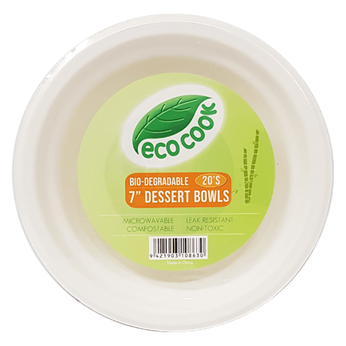 Eco Cook Bio-Degradable 7'' Dessert Bowls