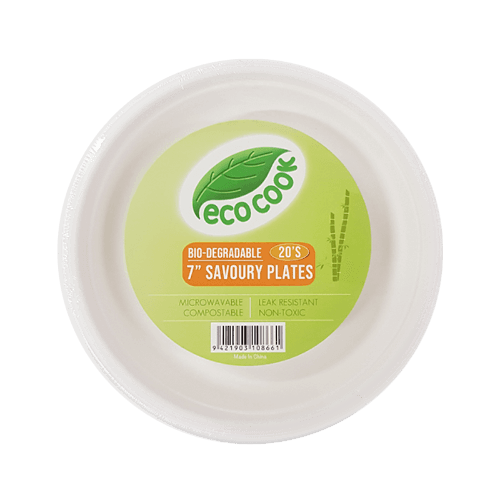 Qiwi Bio-Degradable 7'' Savoury Plates