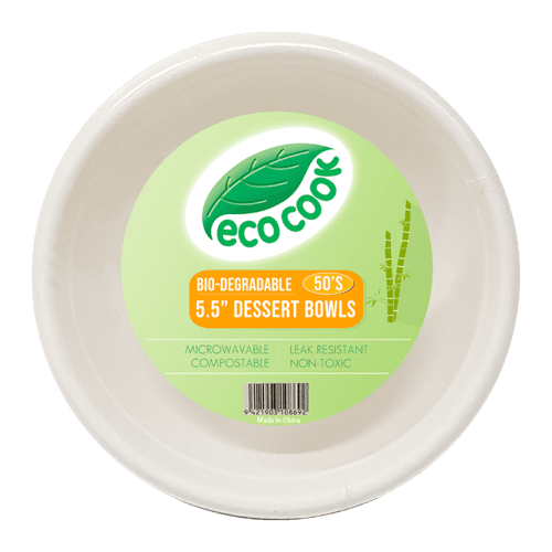 Eco Cook Bio-Degradable 5.5'' Dessert Bowls 50 pack