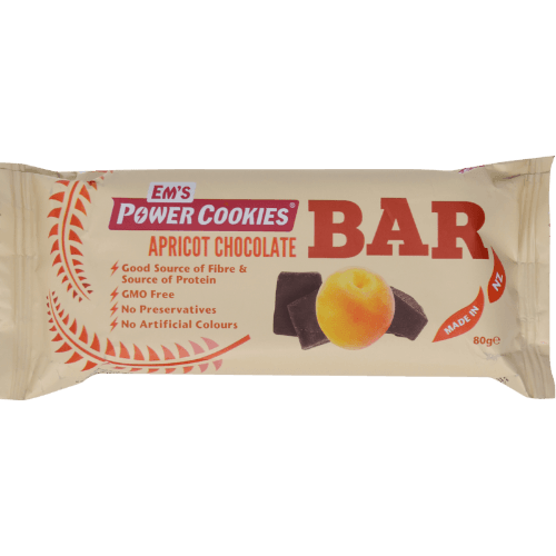 Em's Power Cookies Apricot Chocolate Bar 80 g