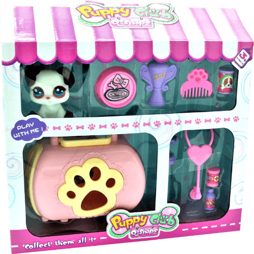 Puppy Club Puppy Q-Shape Playset With Accessories