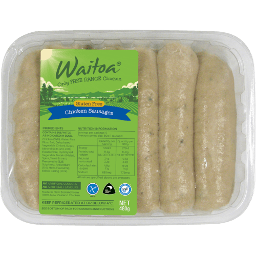 Waitoa Fresh Free Range Chicken Sausages