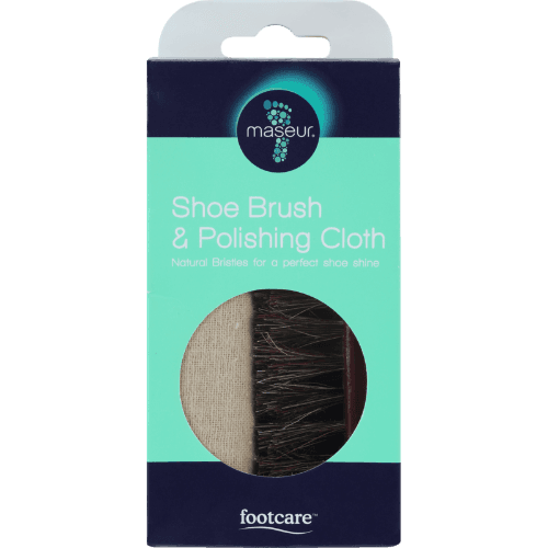 Footcare Shoe Brush & Polishing Cloth