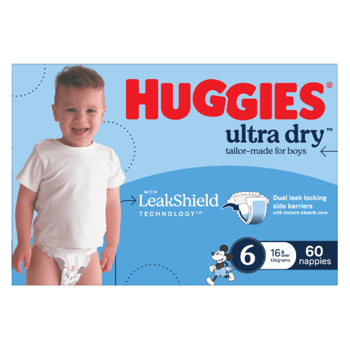 Huggies Ultra Dry Nappies For Boys Size 6 16kg+