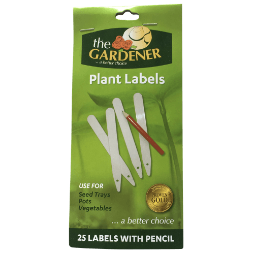 The Gardener Plant Labels With Pencil 25 pack