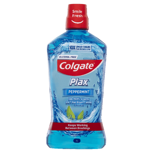 Colgate Plax Peppermint Alcohol Free Mouthwash