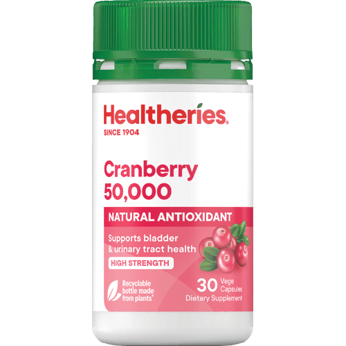 Healtheries Cranberry 50,000 Bladder & Urinary Tract Health Capsules