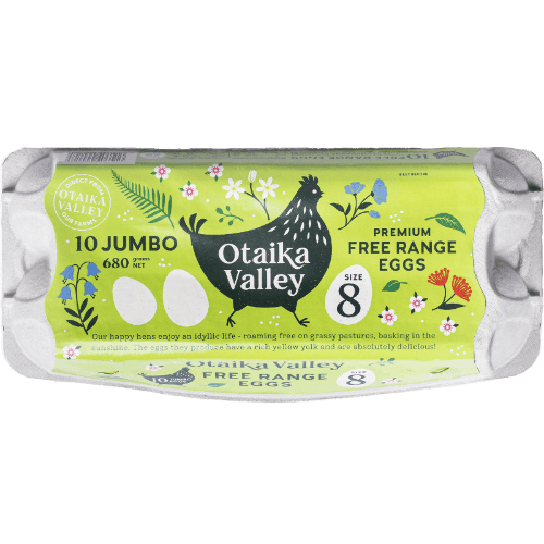 Otaika Valley Premium Free Range Size 8 Eggs