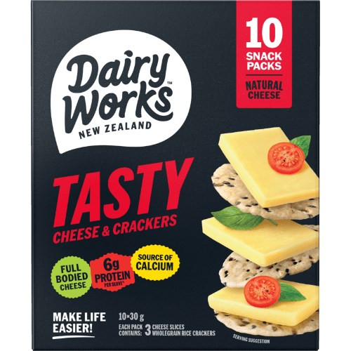 Dairyworks Tasty Natural Cheese & Rice Crackers