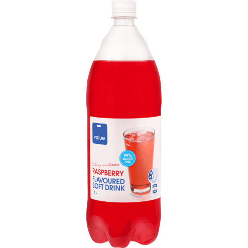 Value Raspberry Flavoured 99% Sugar Free Soft Drink