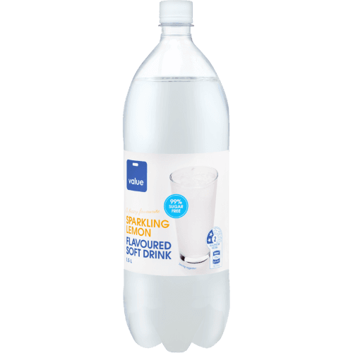 Value Sparkling Lemon 99% Sugar Free Flavoured Soft Drink