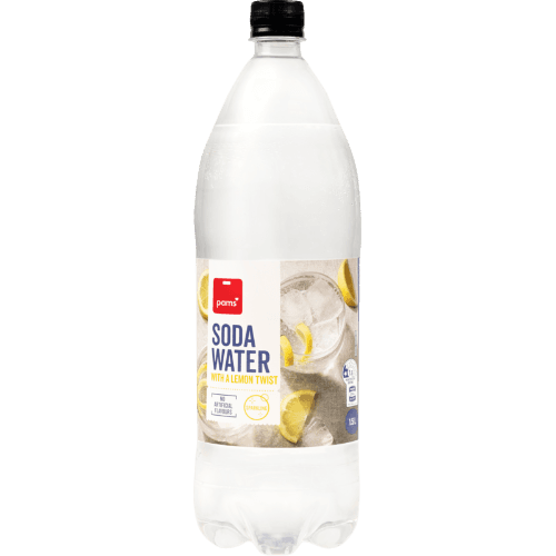 Pams Soda Water With A Lemon Twist