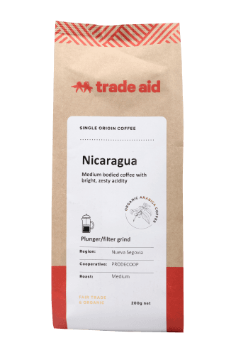 Trade Aid Nicaragua Plunger Filter Grind Light Coffee 200 g
