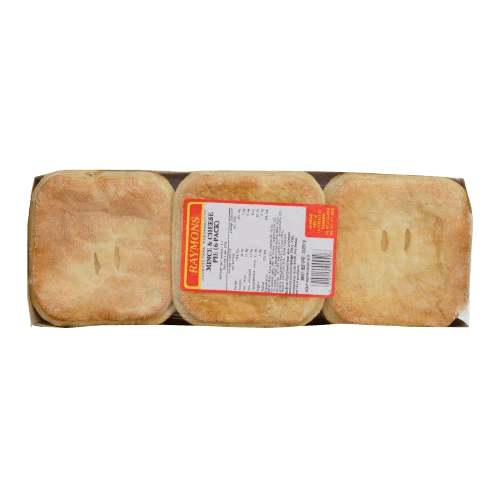 Raymons Mince & Cheese Pie 6 pack
