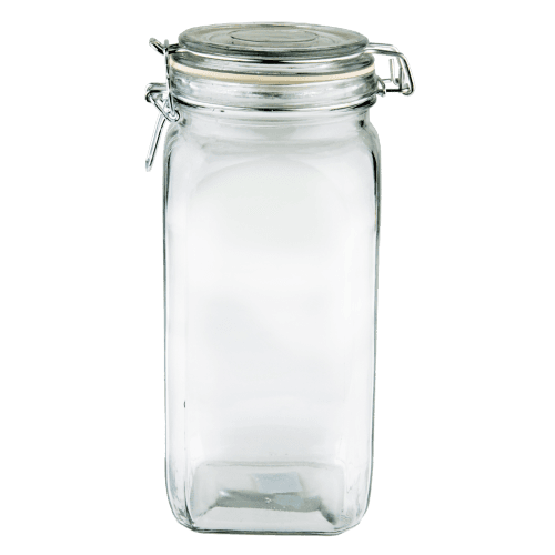 Kate's Kitchen Clip Top Square Jar