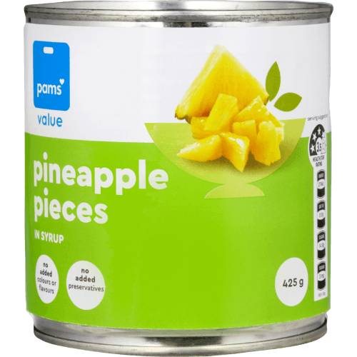 Pams Value Pineapple Pieces In Syrup