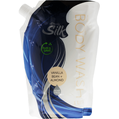 Simply Silk Vanilla Bean + Almond Body Wash Refill