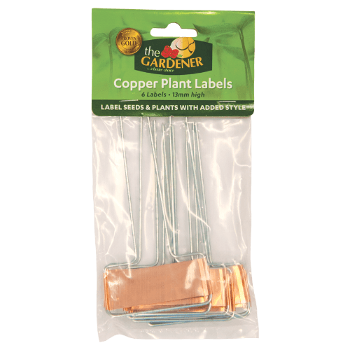 The Gardener Copper Plant Label 6 pack