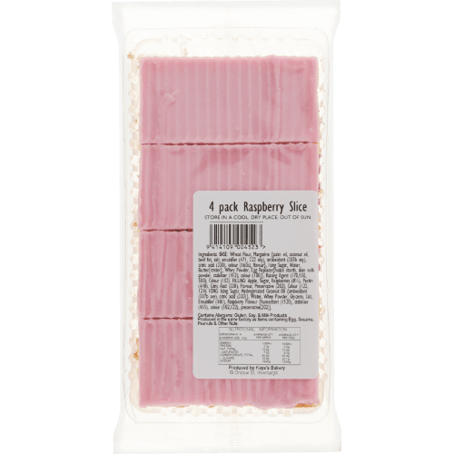 Kaye's Bakery Raspberry Slice 300 g