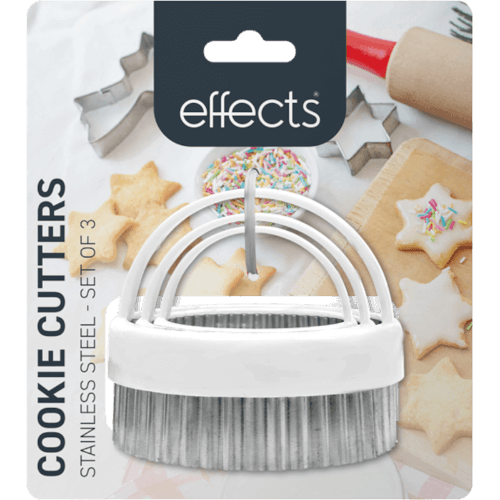 Effects Kitchen Stainless Steel Cookie Cutters 3 pack