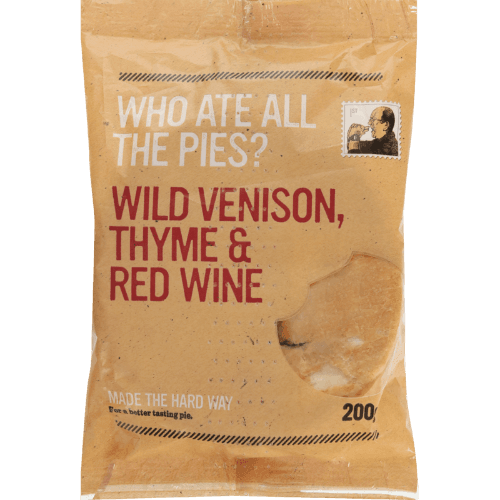 Who Ate All The Pies Wild Venison Rosemary & Red Wine Pie