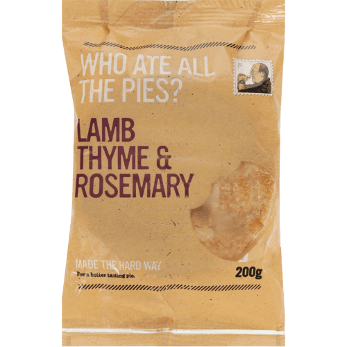 Who Ate All The Pies Lamb Thyme & Rosemary Pie