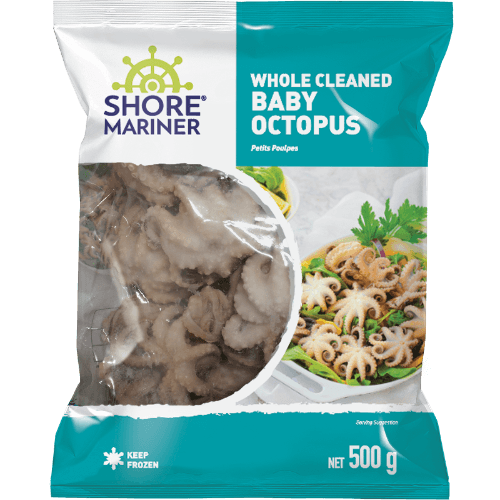 Shore Mariner Whole Cleaned Baby Octopus 500 g