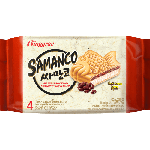Binggrae Samanco Red Bean Ice Cream Sandwich
