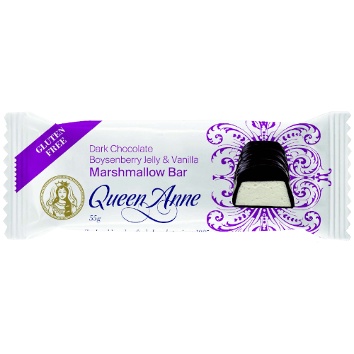 Queen Anne Dark Chocolate Boysenberry Jelly & Vanilla Marshmallow Bar