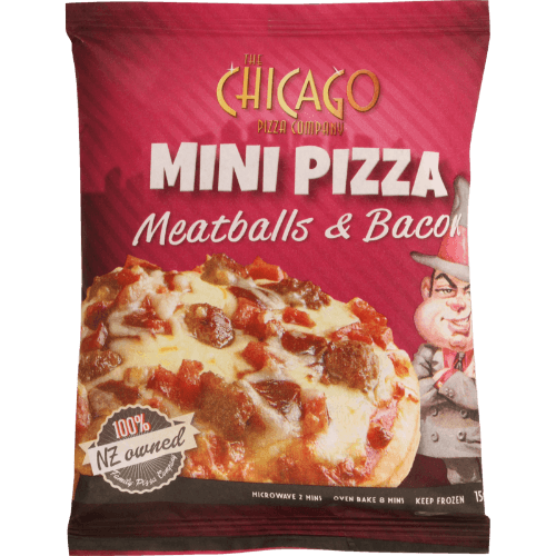 Chicago Meatballs & Bacon Mini Pizza
