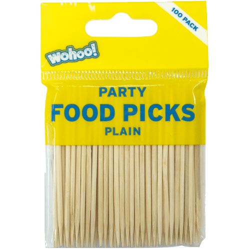 Korbond Plain Party Food Picks